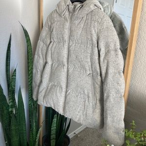 Rare Muji Quilted Puffer Coat w/ Hood